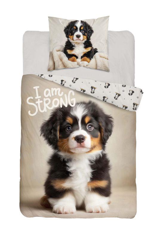 Povlečení Štěně I am Strong 140/200, 70/80