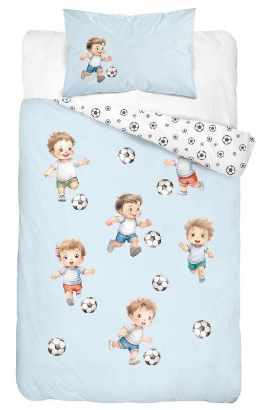 Povlečení do postýlky Malý Fotbalista modrá 100/135, 40/60