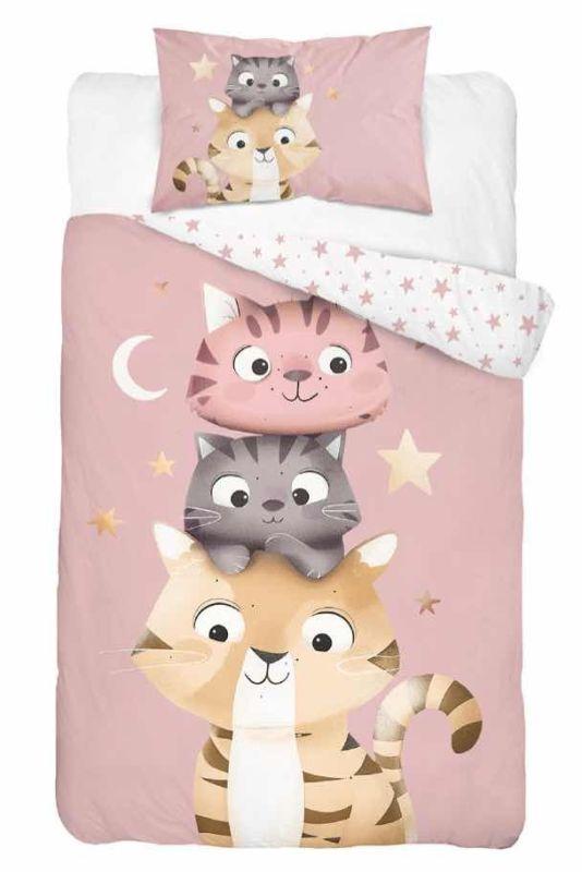 Povlečení do postýlky Kočičky 100/135, 40/60