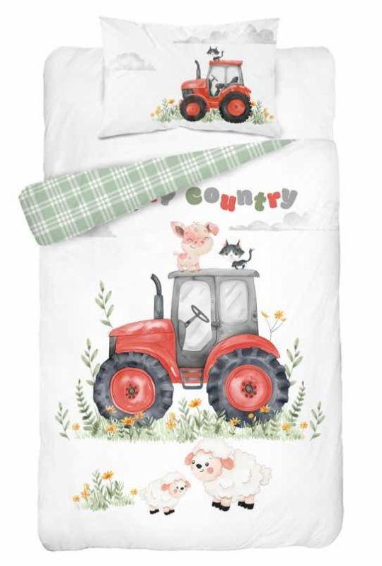 Povlečení do postýlky Traktor B 100x135, 40x60
