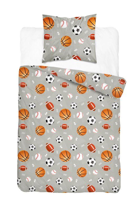 Povlečení XOXO Míče na šedém 140/200, 70/80