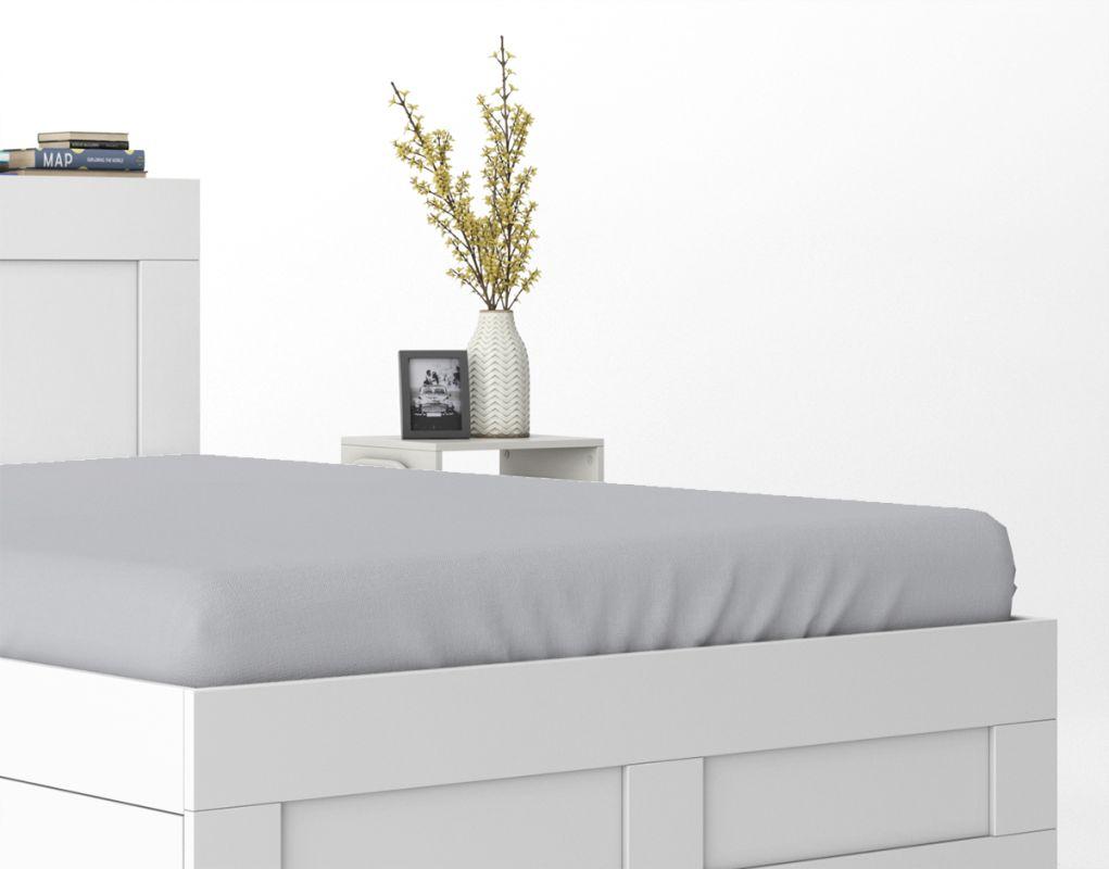 Prostěradlo Mikrosatén světle šedá 90/200