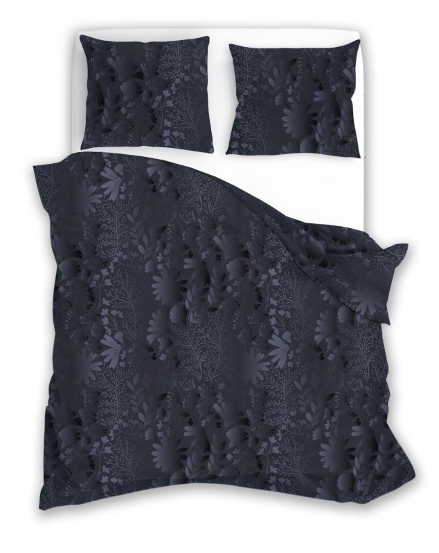 Povlečení bavlněný satén Milagro Verde 16 Květiny 140/200, 70/90