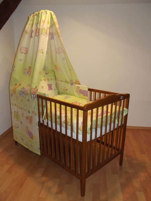 Nebesa na postýlku Hrošíci zelená 150/200