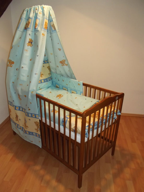 Nebesa na postýlku Veselý medvídek modrá 150/200