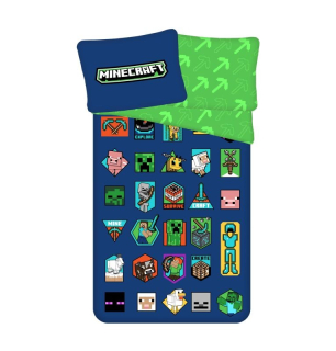 Povlečení Minecraft Badges 140/200, 70/90