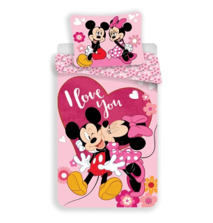 Povlečení Mickey a Minnie Kiss micro 140/200, 70/90