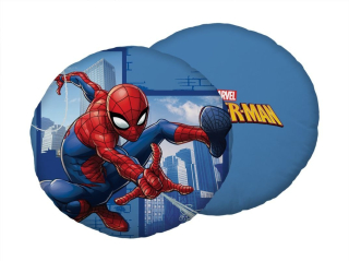 Tvarovaný mikroplyšový polštářek Spiderman Blue 06