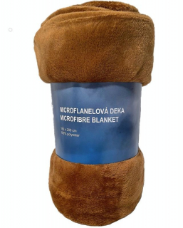 Deka microflanel super soft Hnědá 150/200
